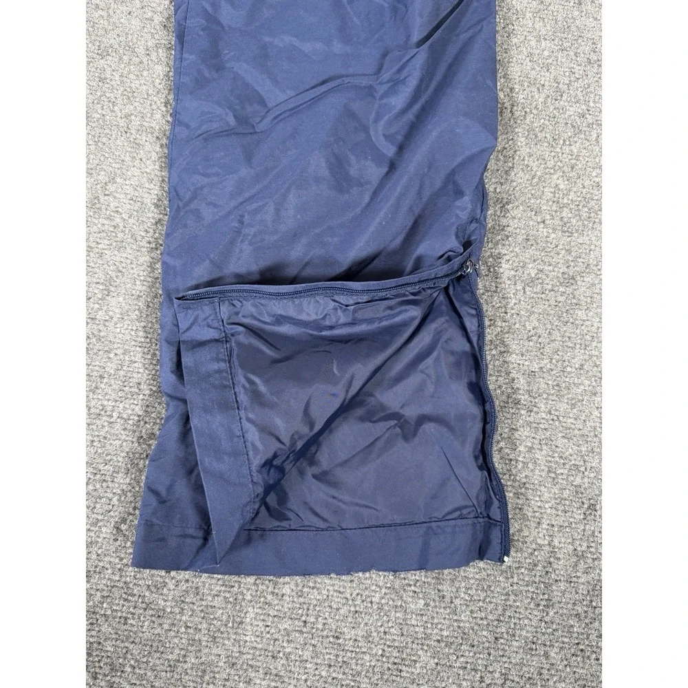 Vintage Nike Youth Large (14-16) Blue Lined Track Pants Zip Leg Soccer Warm Up